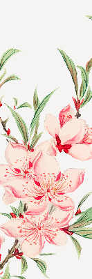 Blackout roller blind for window Pink flower