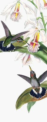 Blackout roller blind Birds on a flower