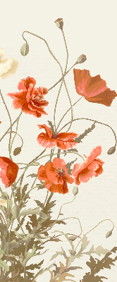 Blackout roller blind Poppies
