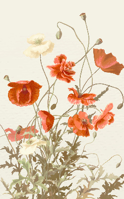 Blackout roller blind Poppies