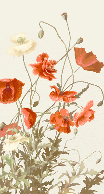 Blackout roller blind Poppies