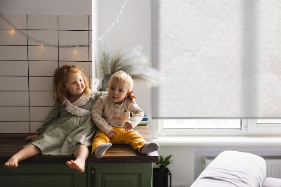 Fabric roller blind for window A crumpled piece of paper