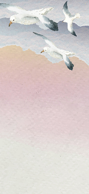 Blackout roller blind Flying birds
