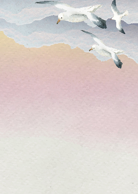 Blackout roller blind Flying birds