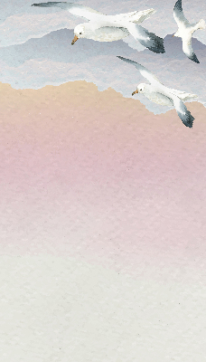Blackout roller blind Flying birds