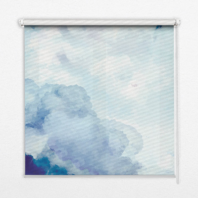 Blackout roller blind for window Clouds