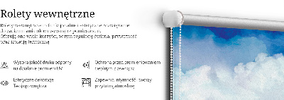 Blackout roller blind for window Clouds