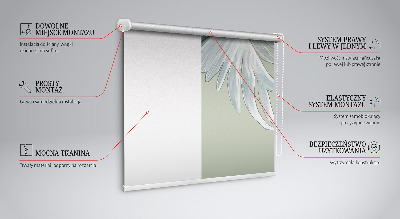 Blackout roller blind for window Crane in flight