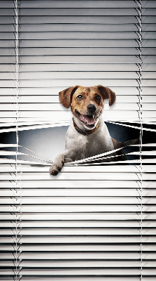 Fabric roller blind for window Dog