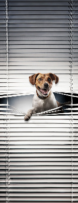 Fabric roller blind for window Dog