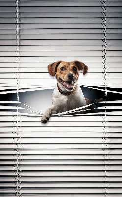 Fabric roller blind for window Dog