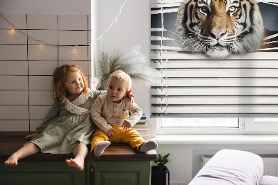 Fabric roller blind for window Tiger