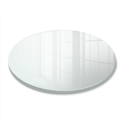 Round glass table top Semitransparent