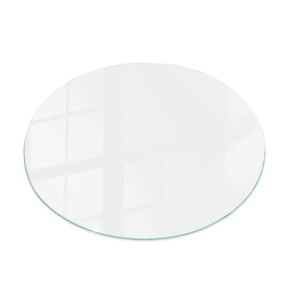 Table glass round Pure white