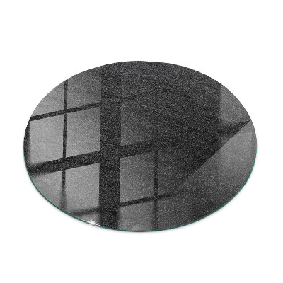 Table glass round Stone texture motif