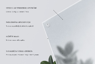 Rectagular glass table top Semitransparent