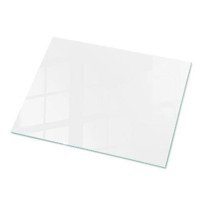 Rectangular tempered glass table top Pure white