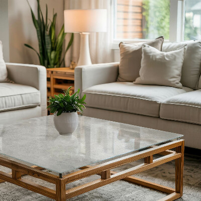 Rectangular top table Scratches on the concrete surface