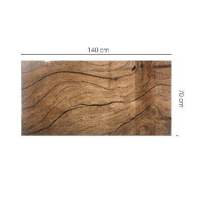 Rectangular glass to coffee table Stylish forest motif