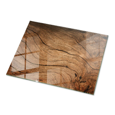 Rectangular glass to coffee table Stylish forest motif