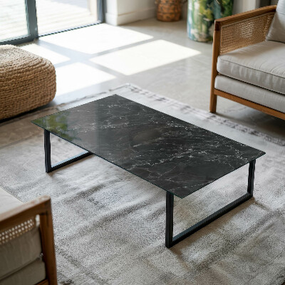 Rectangular top table Marble with delicate veins
