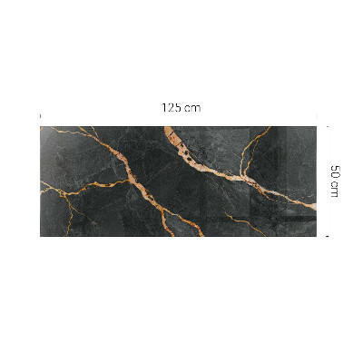 Rectangular glass to coffee table Marble veins in design