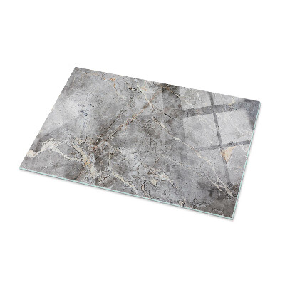 Rectangular glass to coffee table Stylish marble pattern