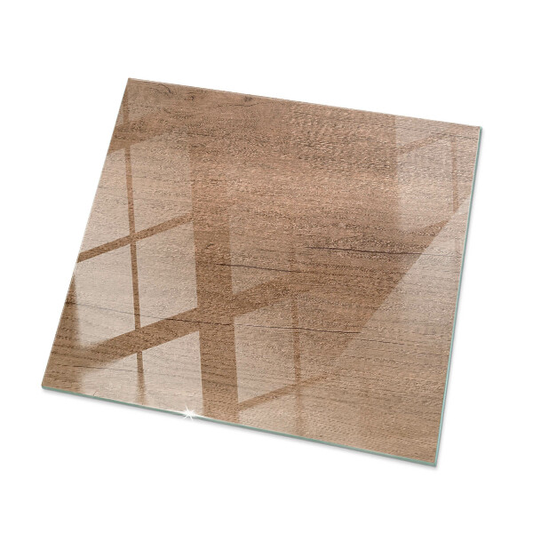 Rectangular tempered glass table top Marble graphic composition