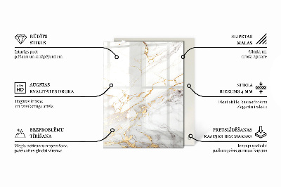 Rectangular top table Pattern imitating marble