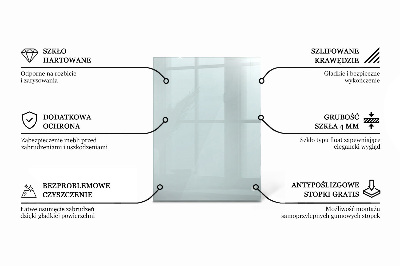 Rectangular glass for a table top transparent