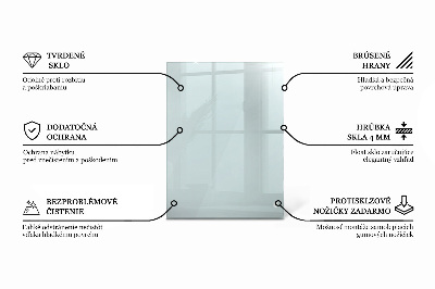 Rectangular glass for a table top transparent