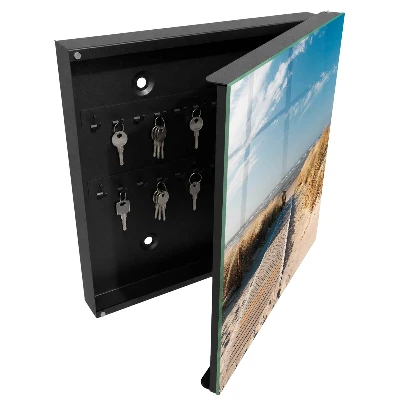 Wall-mounted key box peaceful beach design
