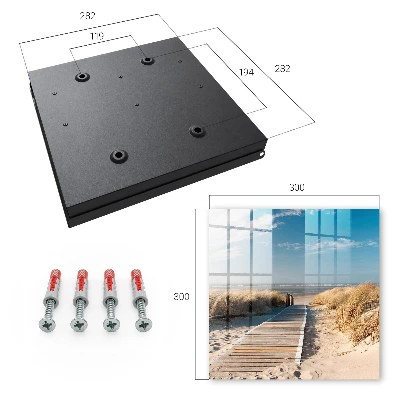 Key box for wall Peaceful beach