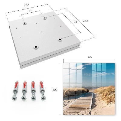 Key box for wall Peaceful beach