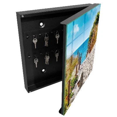 Wall mounted key box Coastal path
