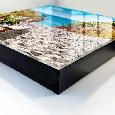 Wall mounted key box Coastal path