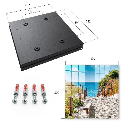 Wall mounted key box Coastal path