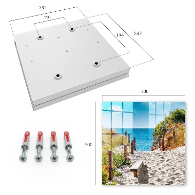 Wall mounted key box Coastal path