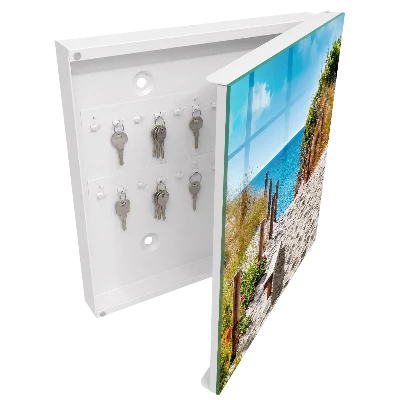 Wall mounted key box Coastal path