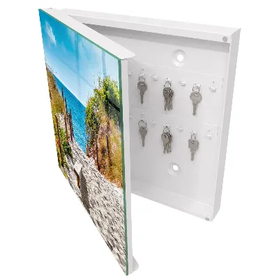 Wall mounted key box Coastal path