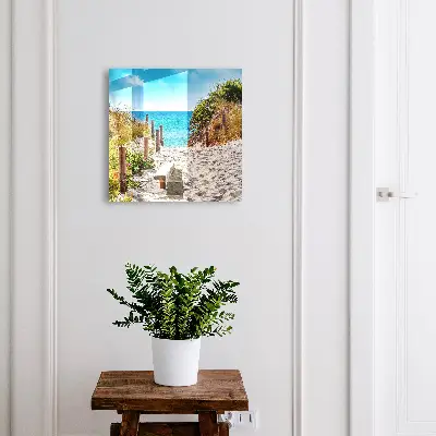 Wall mounted key box Coastal path