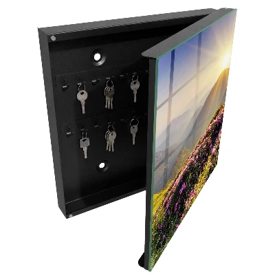 Key box for wall Mountain sunrise