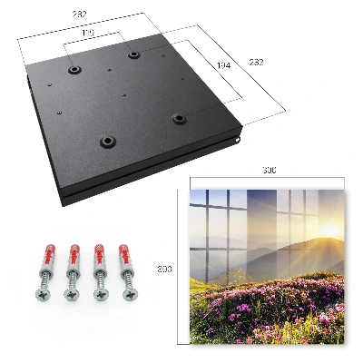Key box for wall Mountain sunrise