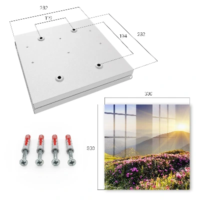 Key box for wall Mountain sunrise