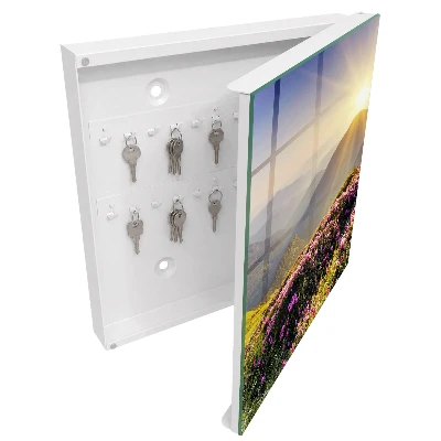 Key box for wall Mountain sunrise