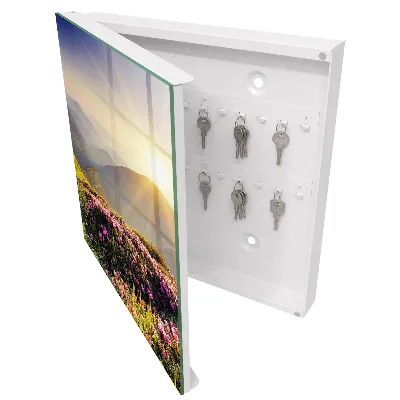 Key box for wall Mountain sunrise