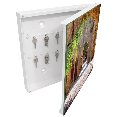 Wall mounted key box cobblestone street design