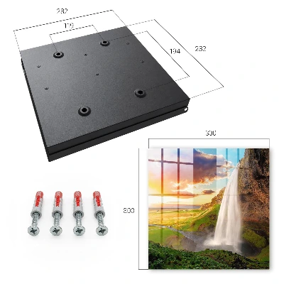 Key box for wall Stunning landscape