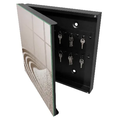 Wall mounted key box Zen garden