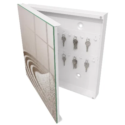 Wall mounted key box Zen garden